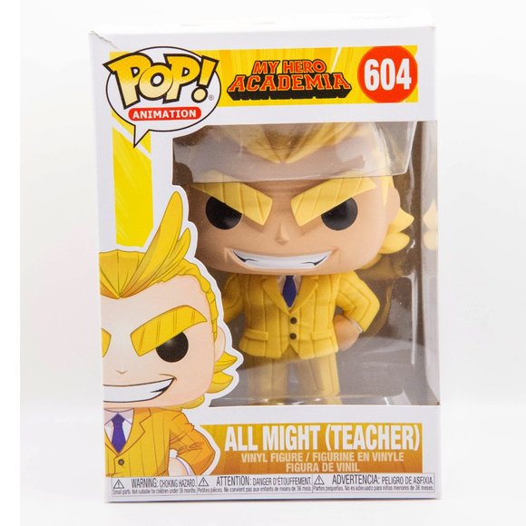 Funko Pop Vinyl MHA My Hero Academia All Might Teacher #604 (in Box GUC) - Picture 1 of 5
